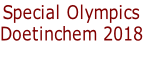 Special Olympics
Doetinchem 2018
